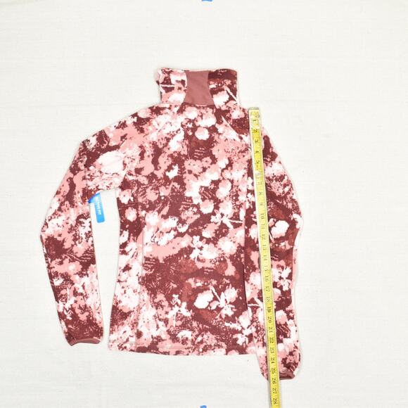 NEW Columbia Women's Pullover Polyester Red Size XS Arctic Air Printed Half - Picture 6 of 8